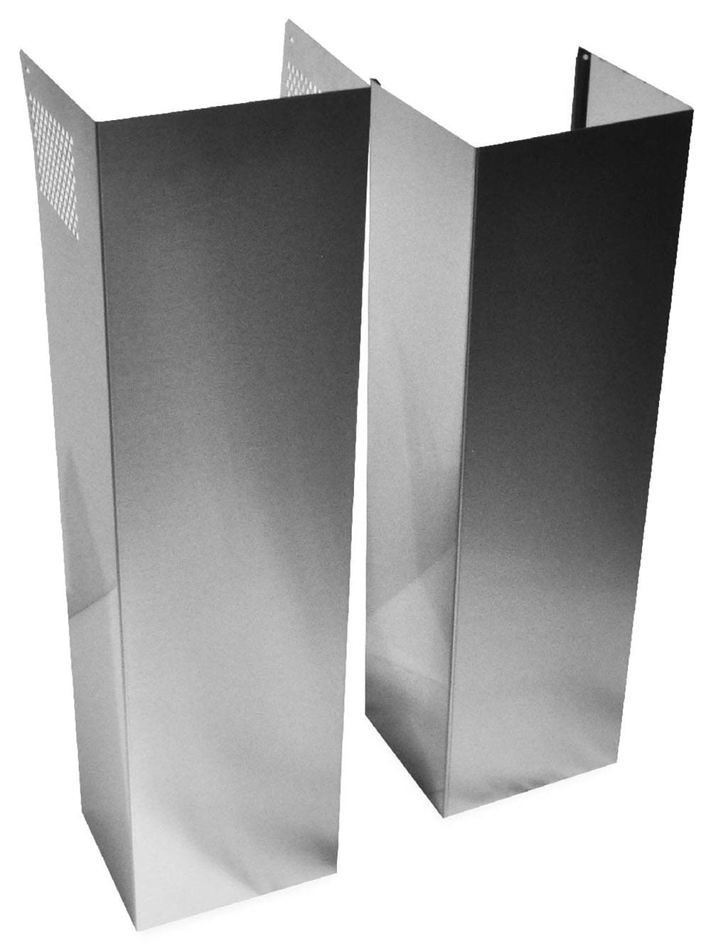 Whirlpool Wall-Mounted range hood Flue extension 2 -Pack Stainless steel