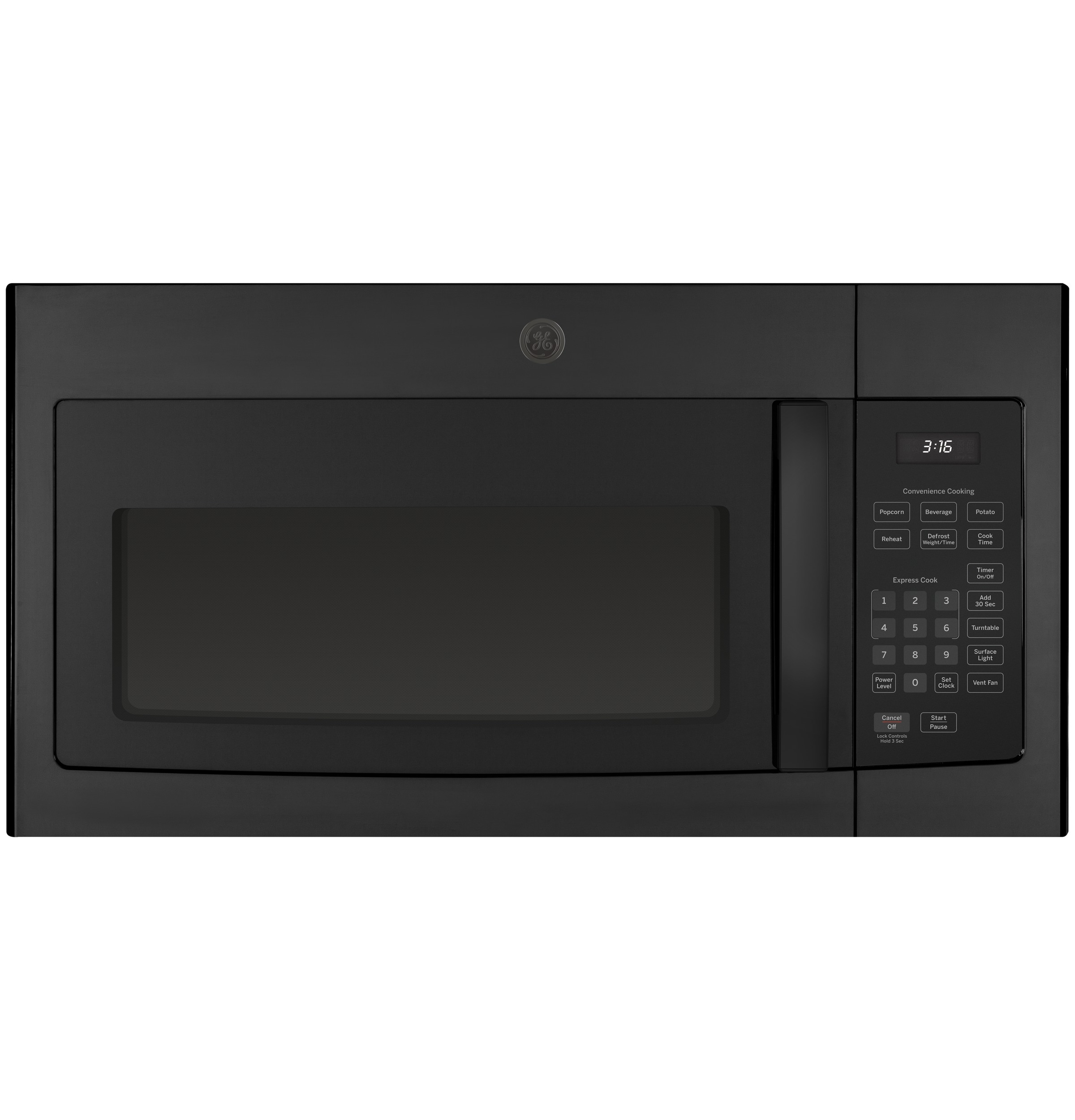 GE 1 6 cu ft Over the Range Microwave Black