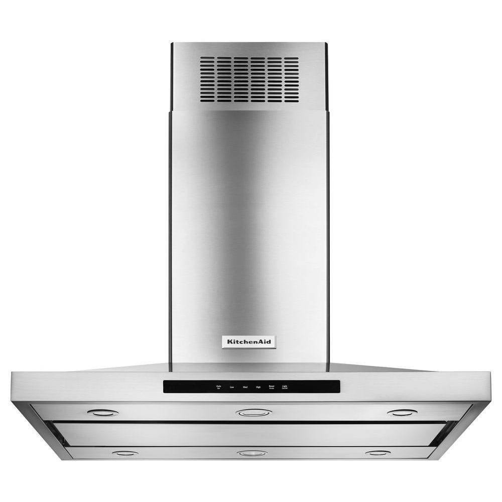 KitchenAid 36 in Convertible Stainless Steel Island Range Hood Common 36 in Actual 36 in