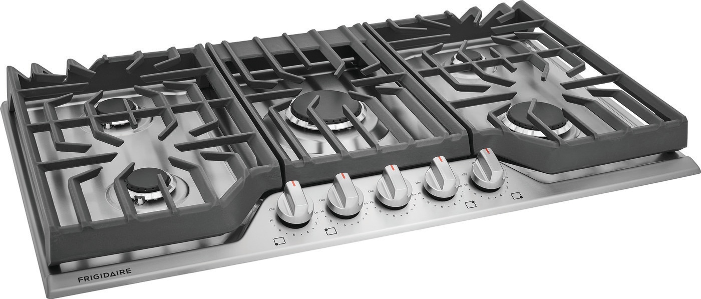 Frigidaire 36-in 5 burners Stainless steel Gas Cooktop