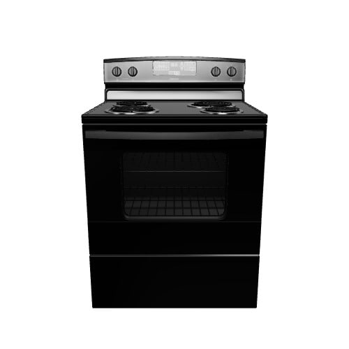 Amana 30-in 4 burners 4.8-cu ft Freestanding Electric Range ( Black )