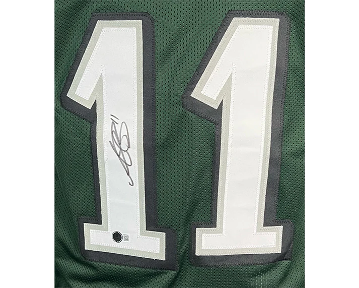 AJ Brown Signed Philadelphia Custom Green Football Jersey Beckett