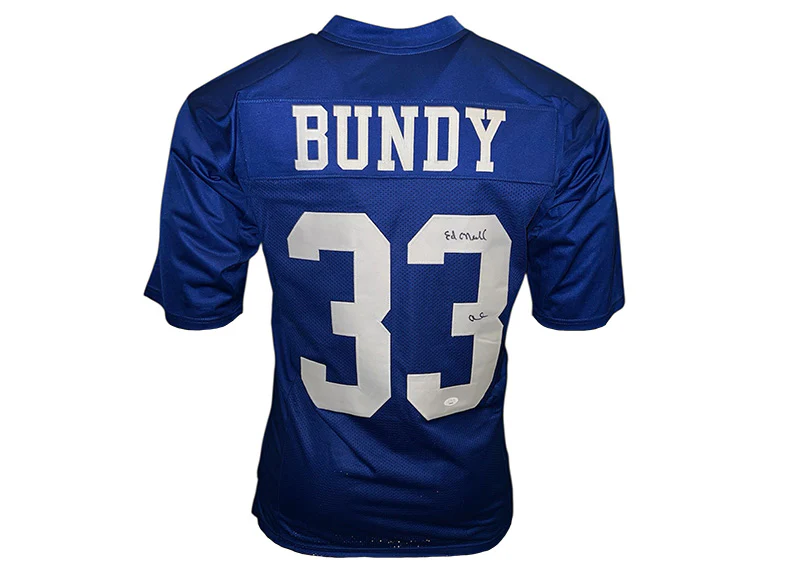 Ed O'Neill Al Bundy Signed Polk High Blue Jersey JSA