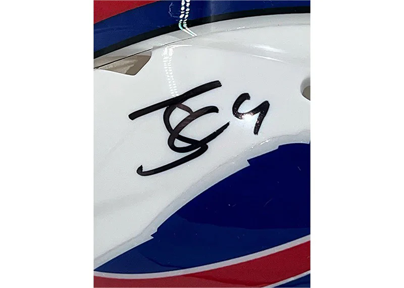 James Cook Signed Buffalo Bills Speed Mini Football Helmet JSA