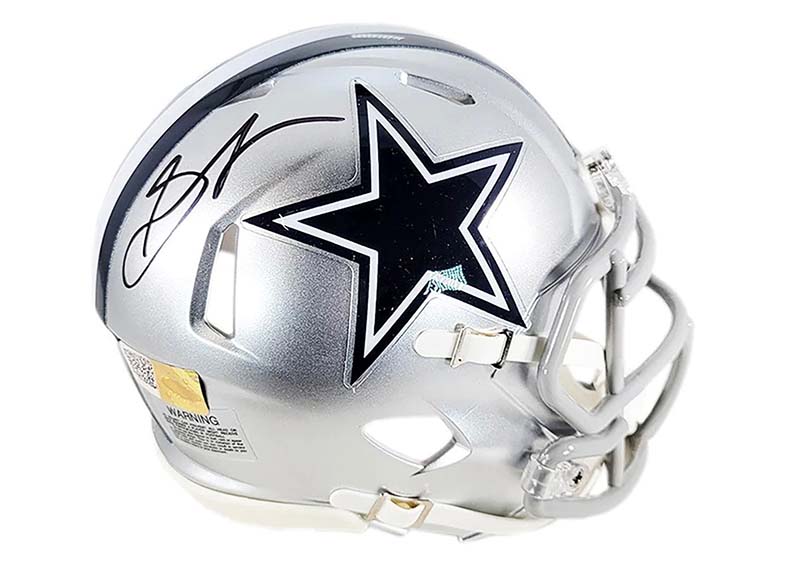 Stephon Gilmore Signed Dallas Cowboys Speed Mini Football Helmet (JSA)
