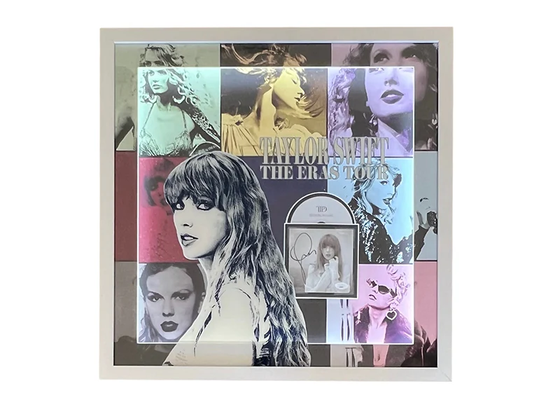 Taylor Swift Signed 3D With LED Lights 25x25 Framed CD JSA
