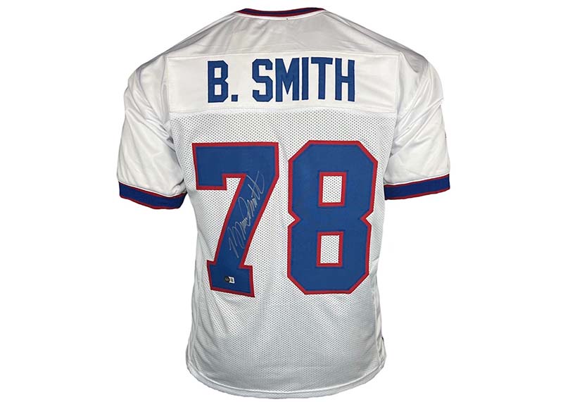 Bruce Smith Autographed Buffalo Custom White Football Jersey Beckett