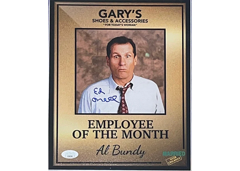 Ed O��Neill Al Bundy Signed 3D Light Up Framed 25x25 Photo JSA