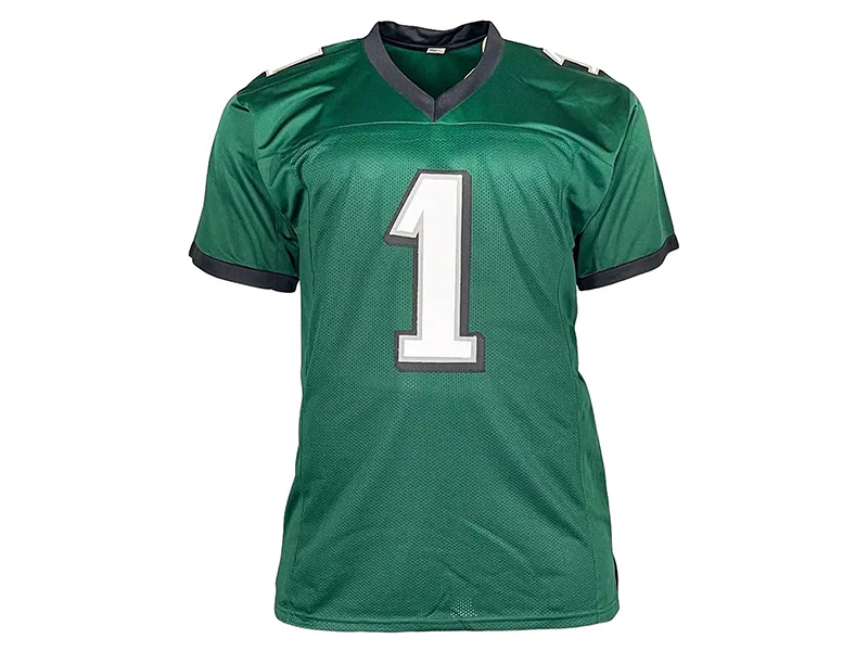 Jalen Hurts Autographed Philadelphia Custom Green Football Jersey (JSA)
