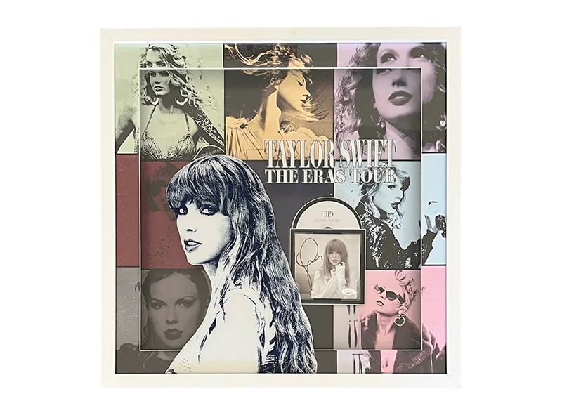 Taylor Swift Signed 3D With LED Lights 25x25 Framed CD JSA