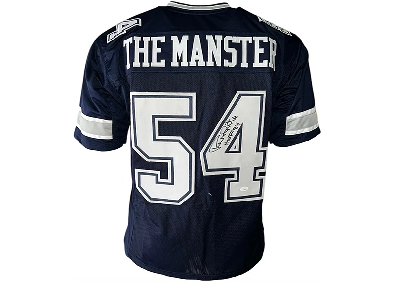 Randy White (The Monster) Signed Dallas HOF 94 Insc Custom Blue Football Jersey JSA