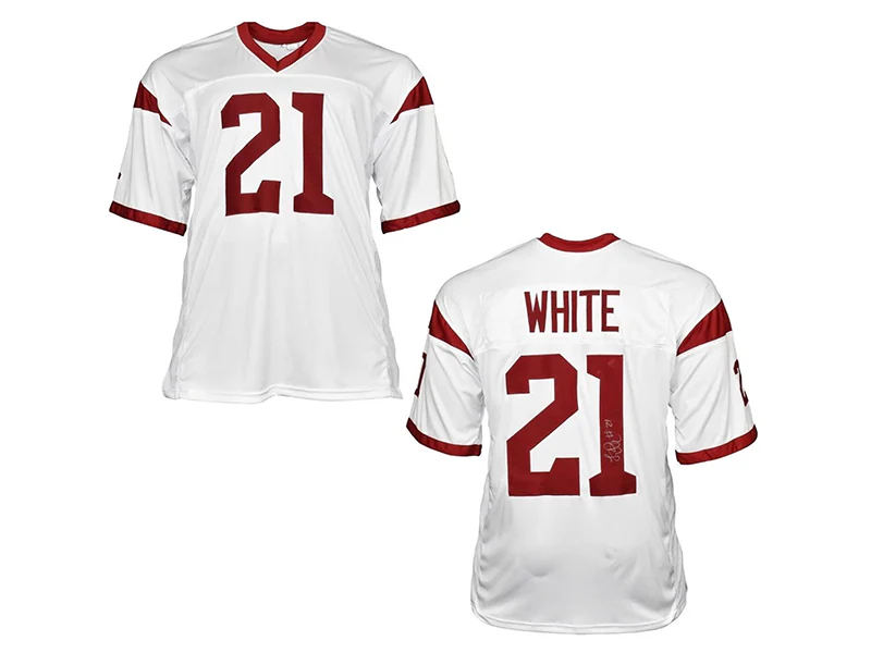 LenDale White Autographed College White Football Jersey (JSA)