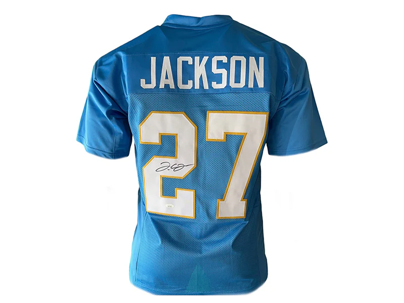 JC Jackson Autographed San Diego Powdered Blue Pro Style Football Jersey (JSA)