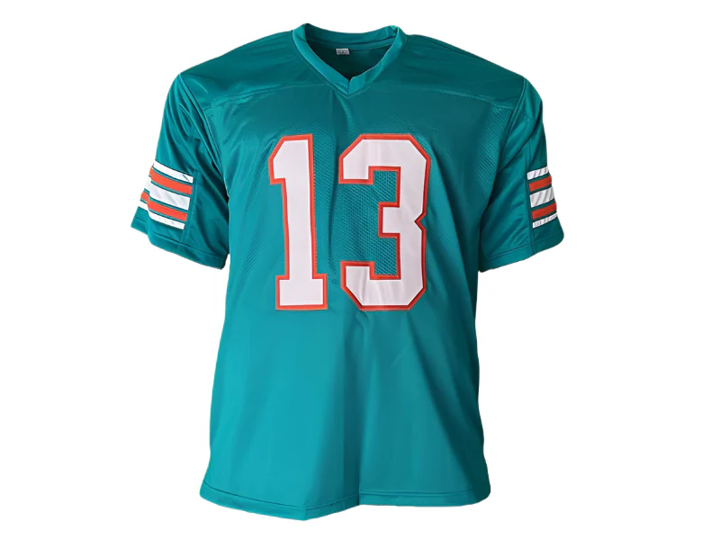 Dan Marino Autographed Miami Teal Custom Football Jersey (JSA)