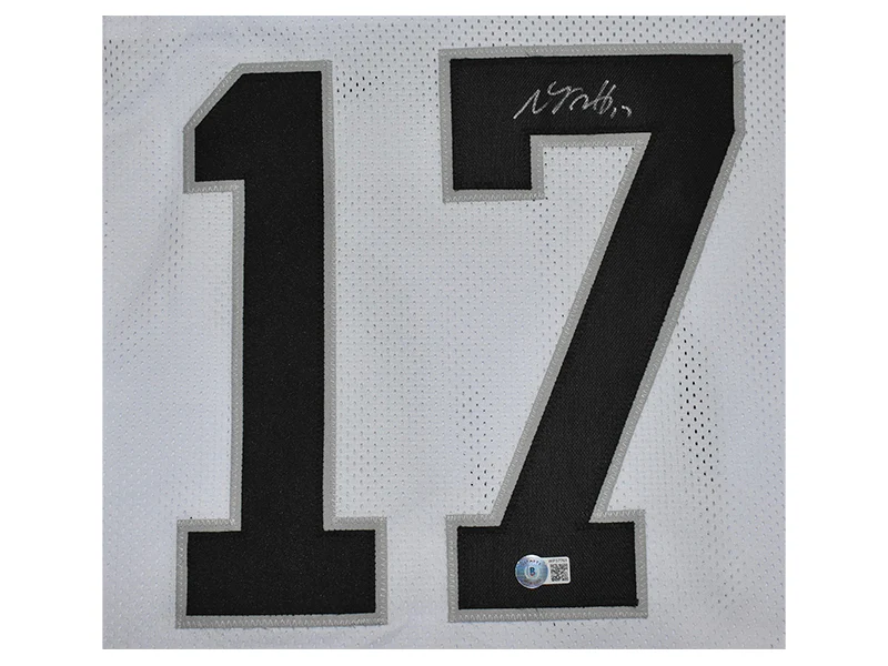 Davante Adams Autographed Oakland Pro-Style White Football Jersey (Beckett)