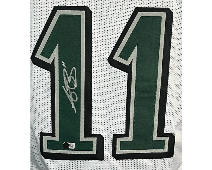 AJ Brown Signed Philadelphia Custom White Football Jersey Beckett