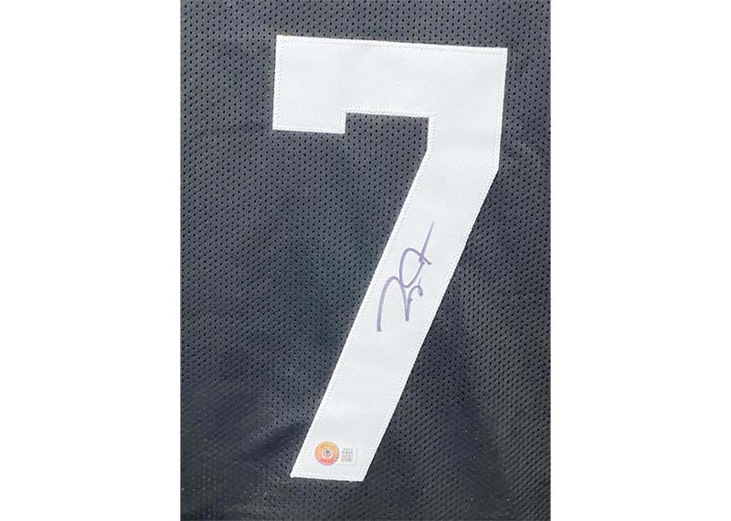 Zay Jones Signed Jacksonville Custom Black Football Jersey Beckett