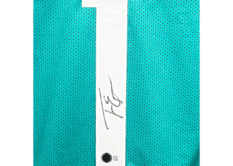 Travis Etienne Signed Jacksonville Custom Teal Football Jersey (Beckett)