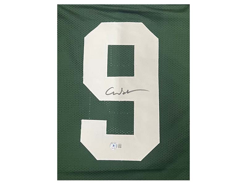 Christian Watson Signed Green Bay Custom Green Football Jersey (Beckett)