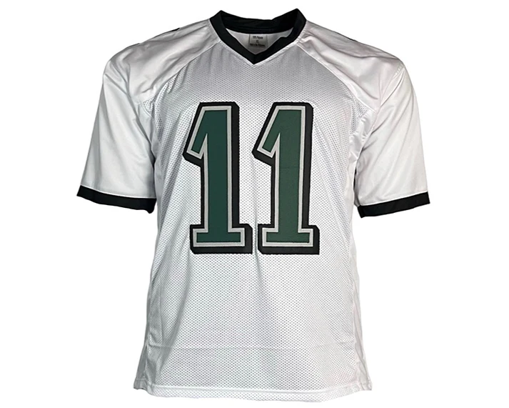 AJ Brown Signed Philadelphia Custom White Football Jersey Beckett