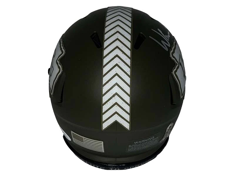 Willie Gay JR Autographed Kansas City Chiefs Salute To Service Mini Football Helmet JSA