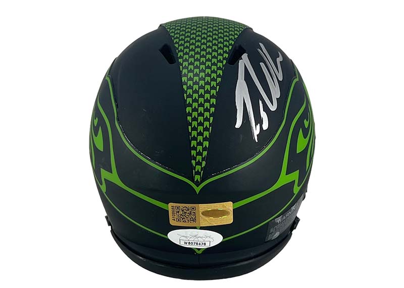Tariq Woolen Signed Seattle Seahawks Eclipse Mini Helmet JSA