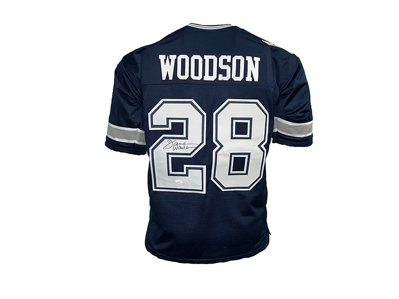 Darren Woodson Autographed Dallas Pro Style Blue Dallas Football Jersey JSA