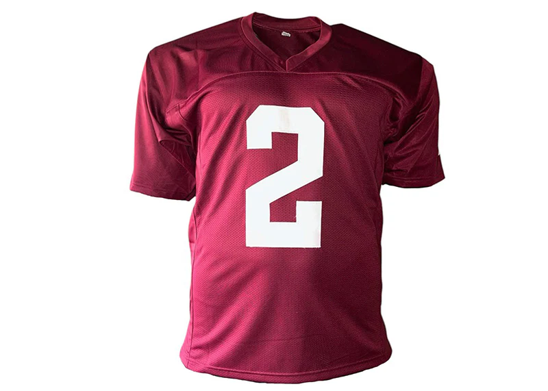Johnny Manziel Autographed Custom College Football Jersey Maroon Beckett
