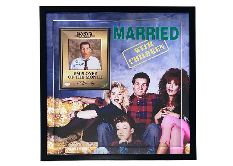 Ed O��Neill Al Bundy Signed 3D Light Up Framed 25x25 Photo JSA