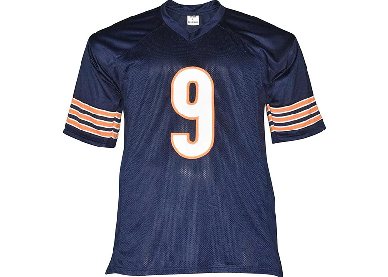 Jim McMahon Autographed Chicago Custom Football Jersey Blue Beckett