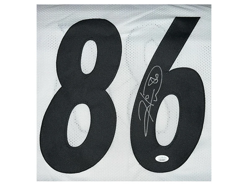 Hines Ward Autographed Pittsburgh White Pro Style Football Jersey (JSA)