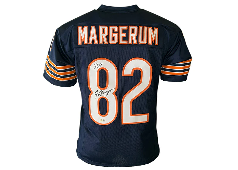 Emery Moorehead Signed Chicago Custom Blue Football Jersey Beckett