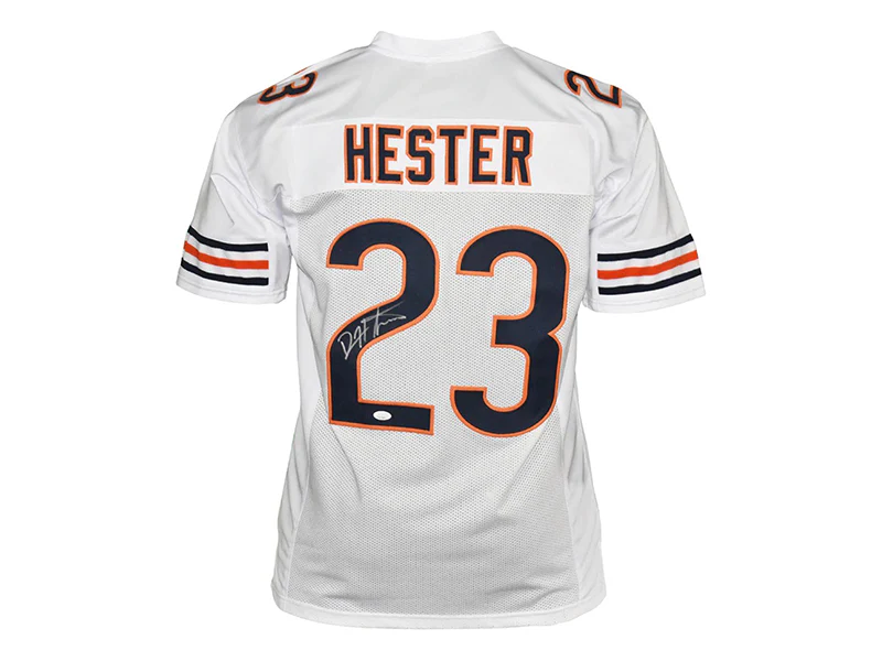 Devin Hester Autographed Chicago White Pro Style Football Jersey PSA