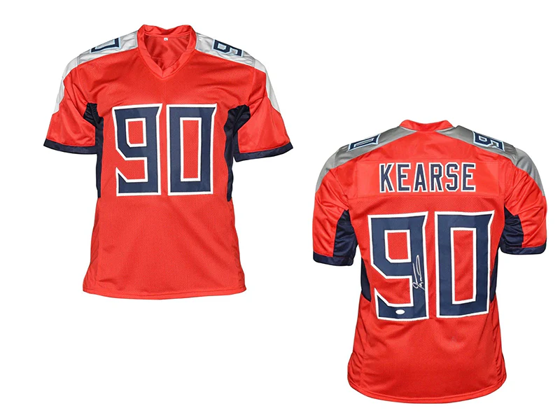 Jevon Kearse Autographed Tennessee Red Pro-Style Football Jersey (JSA)