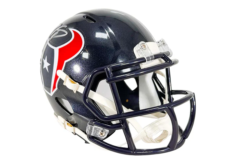 Stefon Diggs Signed Houston Texans Speed Mini Football Helmet (Beckett)