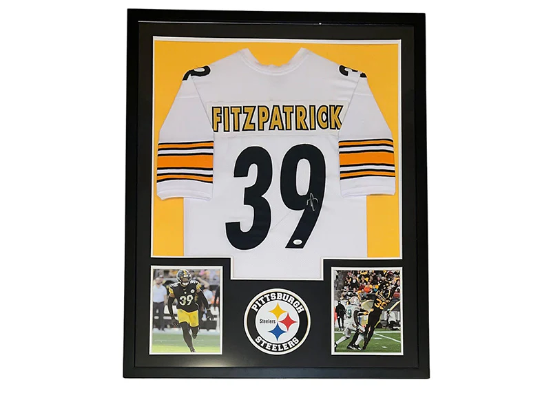 Minkah Fitzpatrick Signed?Pittsburgh Steelers 34x42 Framed Jersey JSA