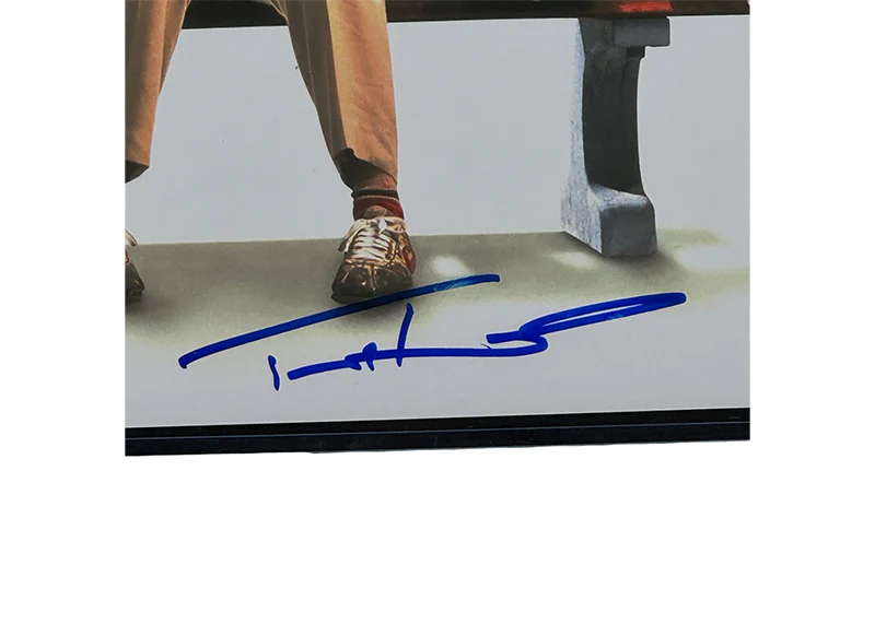 Tom Hanks Signed 11x14 Photo Forrest Gump Iconic Bench Autographed Beckett