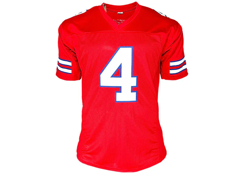 James Cook Signed Buffalo Custom Red Football Jersey Beckett