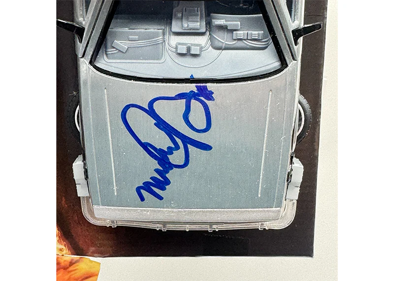 Michael J Fox Signed 1:24 DeLorean Back to the Future II Autograph Beckett