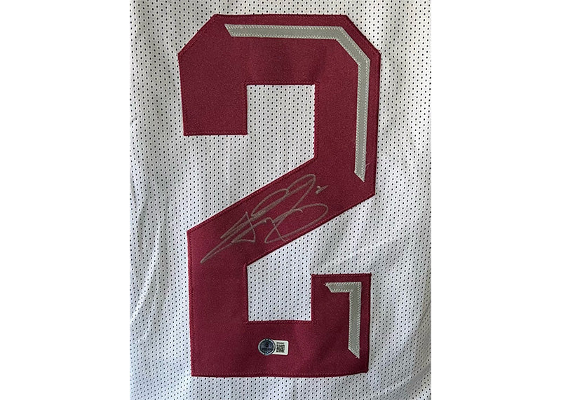 Johnny Manziel Autographed Custom College Football Jersey White Beckett