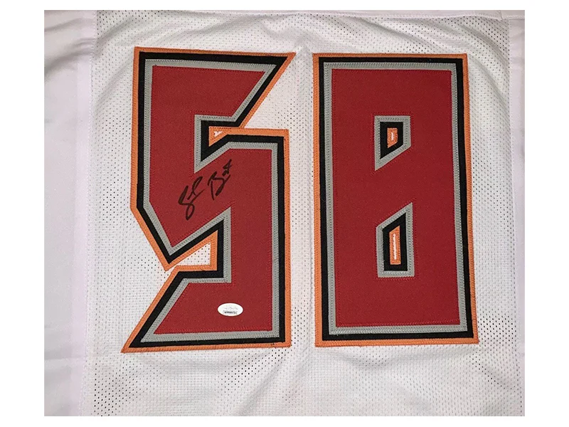 Shaquil Barrett Autographed Tampa Bay Pro-Edition White Football Jersey (JSA)