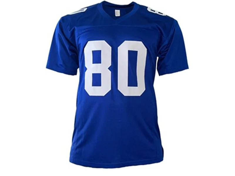 Brandon Stokley Autographed Indianapolis Pro style Blue Football Jersey JSA