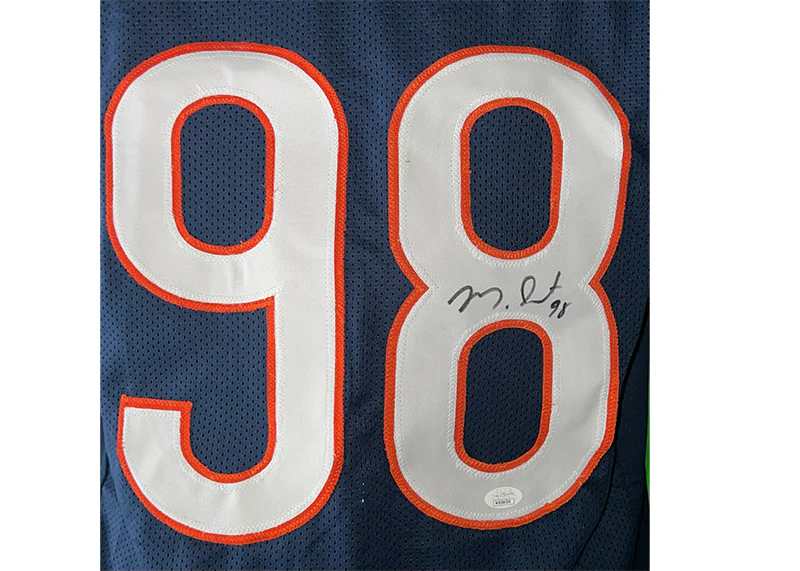 Montez Sweat Signed Chicago Custom Blue Football Jersey JSA
