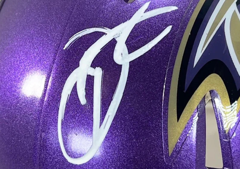 Odell Beckham Jr. Signed Flash Baltimore Ravens Mini Helmet Beckett