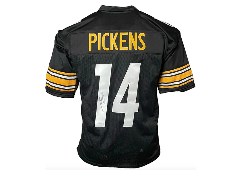 George Pickens Signed Pittsburgh Custom Black Football Jersey JSA