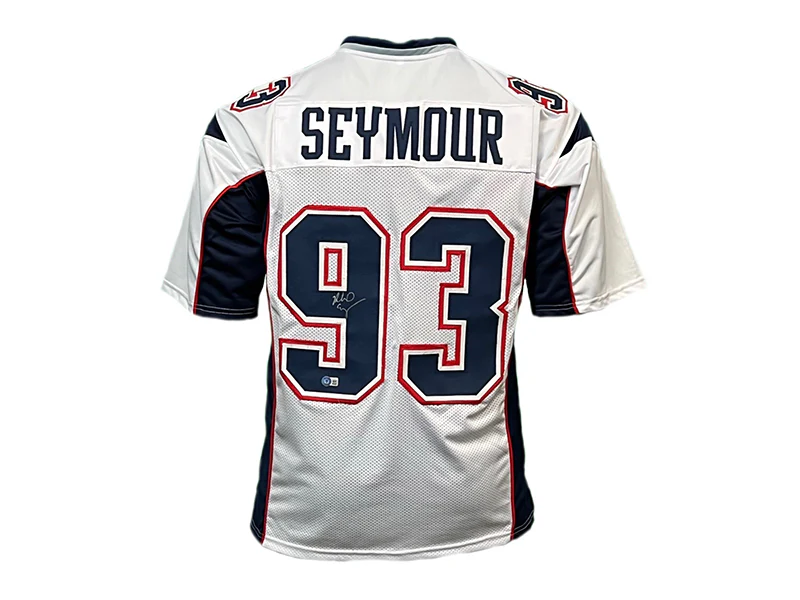 Richard Seymour Autographed New England Pro Style White Football Jersey ( Beckett )