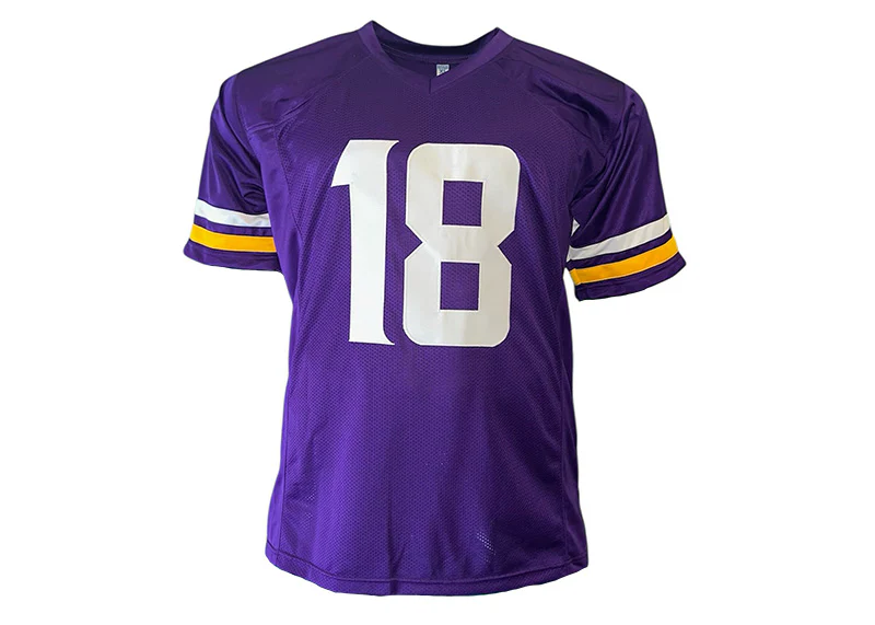 Justin Jefferson Autographed Minnesota Custom Purple jersey JSA
