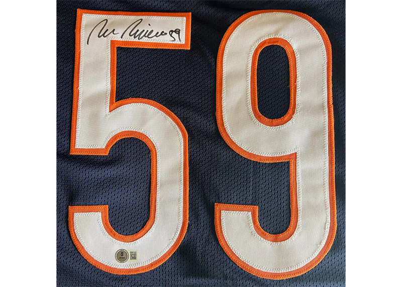 Ron Rivera Signed Chicago Custom Blue Football Jersey JSA