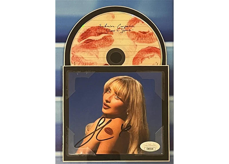 Sabrina Carpenter Signed 21x21 3D Light Up Framed CD JSA