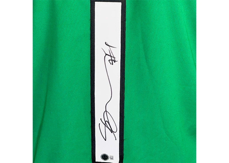 Sauce Gardner Signed New YorkCustom Green Football Jersey Beckett